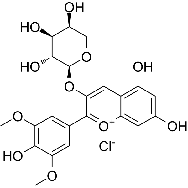 Malvidin-3-O-arabinoside chloride图片