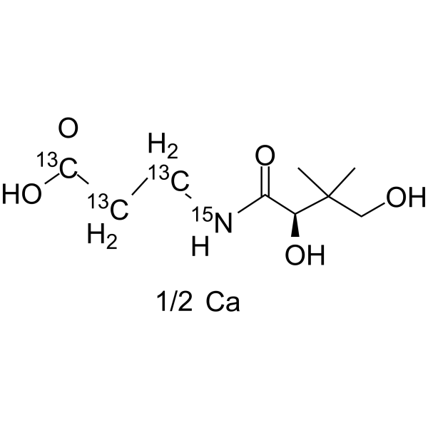 Pantothenic acid-13C3,15N hemicalciumͼƬ