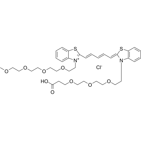 N-(m-PEG4)-N'-(Acid-PEG3)-benzothiazole Cy5ͼƬ