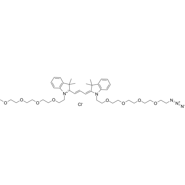 N-(m-PEG4)-N'-(azide-PEG4)-Cy3ͼƬ