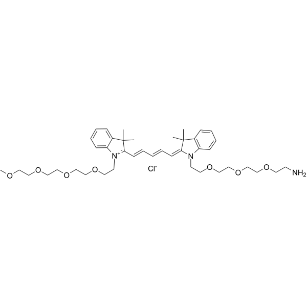 N-(m-PEG4)-N'-(amino-PEG3)-Cy5ͼƬ