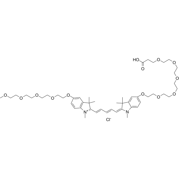 N-methyl-N'-methyl-O-(m-PEG4)-O'-(acid-PEG5)-Cy5ͼƬ