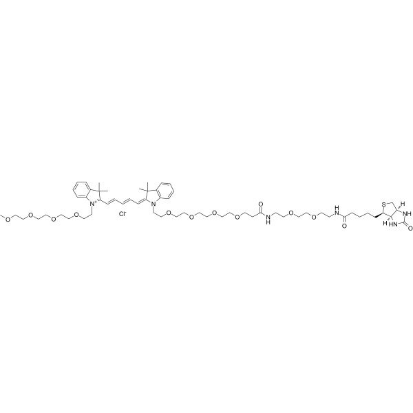 N-(m-PEG4)-N'-(Biotin-PEG2-amido-PEG4)-Cy5ͼƬ