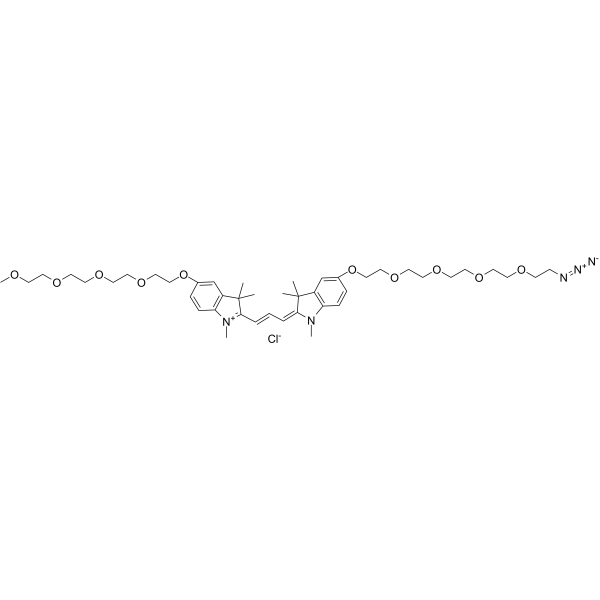 N-Methyl-N'-methyl-O-(m-PEG4)-O'-(azide-PEG4)-Cy3ͼƬ