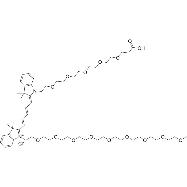 N-(m-PEG9)-N'-(PEG5-acid)-Cy5ͼƬ