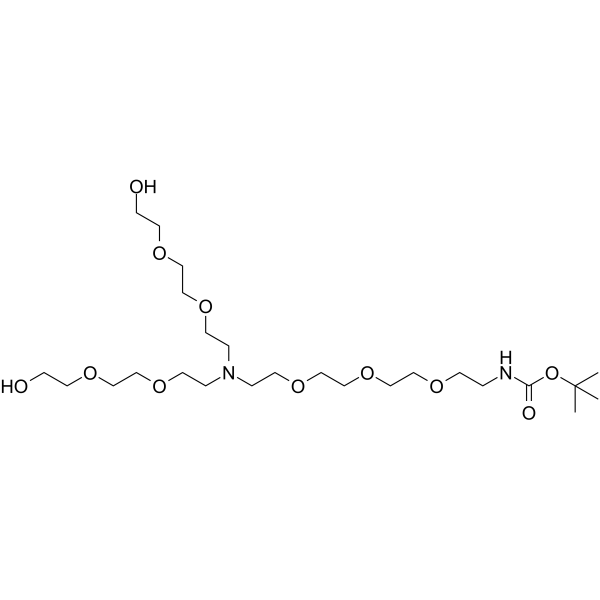 N-(Boc-PEG3)-N-bis(PEG2-alcohol)ͼƬ