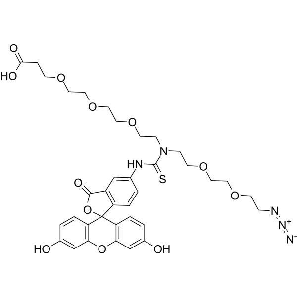 N-(Azido-PEG2)-N-Fluorescein-PEG3-acidͼƬ