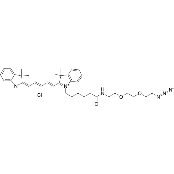 N-Methyl-N'-(azido-PEG2-C5)-Cy5ͼƬ