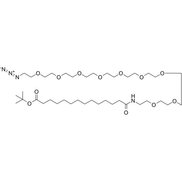 Azide-PEG9-amido-C12-Boc图片