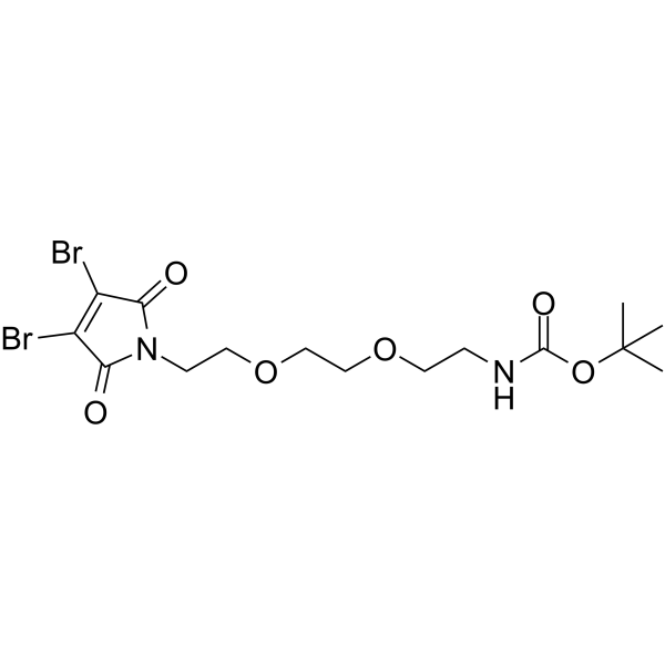 3,4-Dibromo-Mal-PEG2-N-BocͼƬ