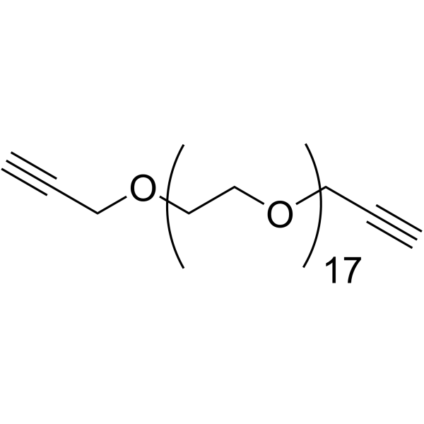 Bis-propargyl-O-PEG17图片