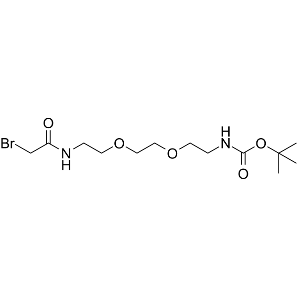 Bromoacetamido-C2-PEG2-NH-Boc图片