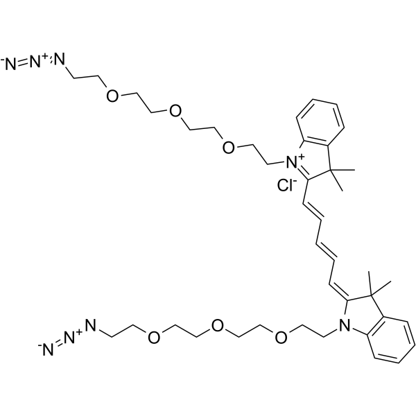 N,N'-bis-(azide-PEG3)-Cy5ͼƬ