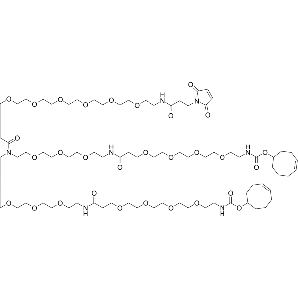 N-(Mal-PEG6)-N-bis(PEG7-TCO)图片