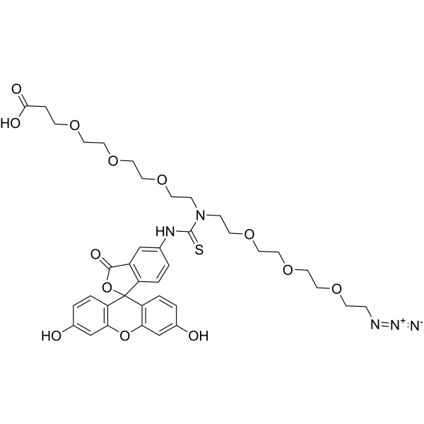 N-(Azido-PEG3)-N-Fluorescein-PEG3-acidͼƬ