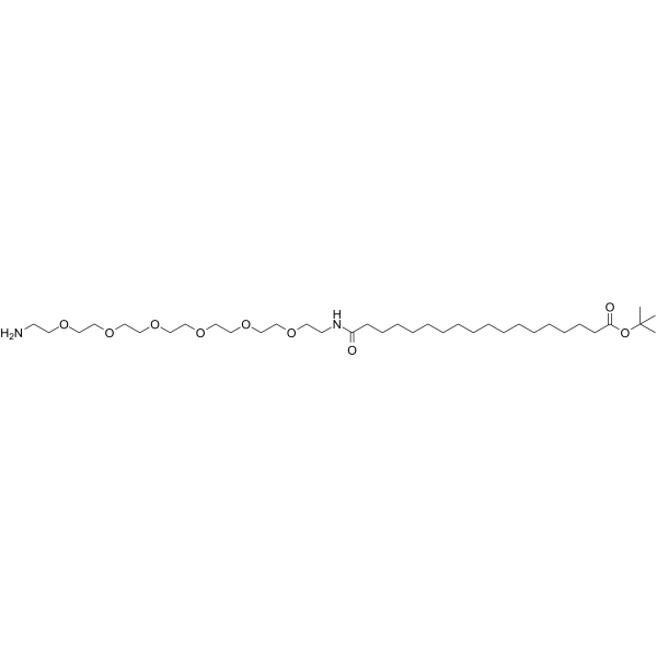 Amino-PEG6-amido-C16-BocͼƬ