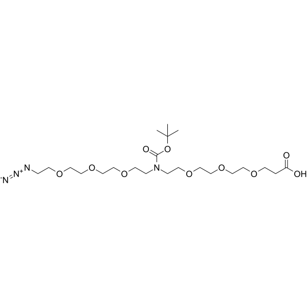 N-(Azido-PEG3)-N-Boc-PEG3-acid图片