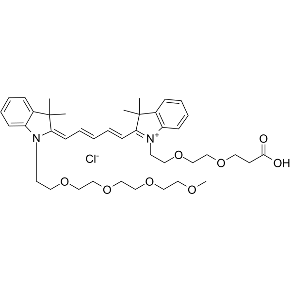 N-(m-PEG4)-N'-(PEG2-acid)-Cy5ͼƬ