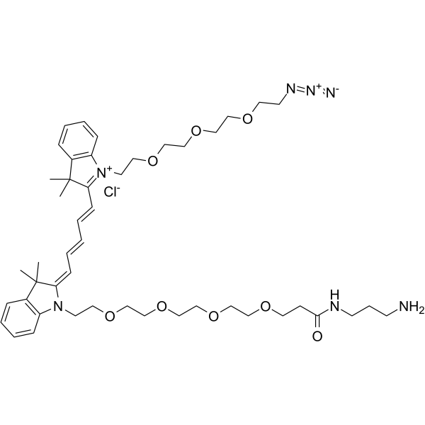 N-(azide-PEG3)-N'-(Amine-C3-Amide-PEG4)-Cy5ͼƬ