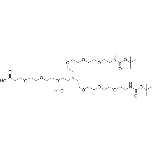 N-bis(t-boc-N-amido-PEG3)-N-(PEG3-acid)(hydrochloride)ͼƬ