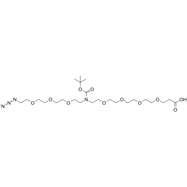 N-(Azido-PEG3)-N-Boc-PEG4-acid图片