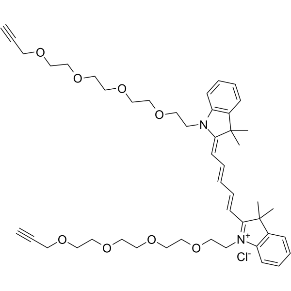 N,N'-bis-(propargyl-PEG4)-Cy5ͼƬ