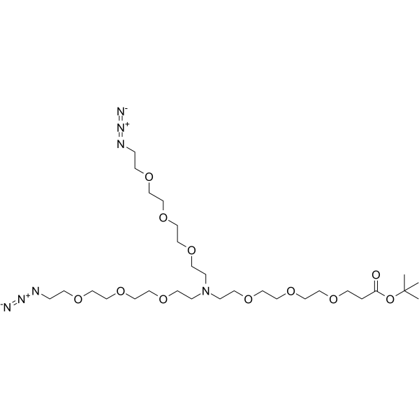 N-(Boc-PEG3)-N-bis(PEG3-azide)ͼƬ