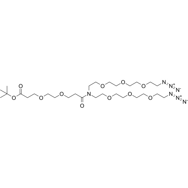 N-(Boc-PEG2)-N-bis(PEG3-azide)ͼƬ