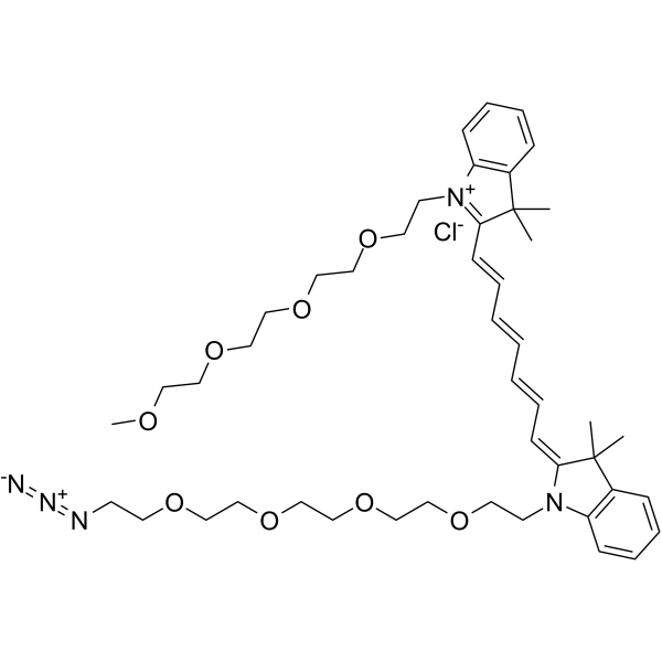 N-(m-PEG4)-N'-(azide-PEG4)-Cy7ͼƬ