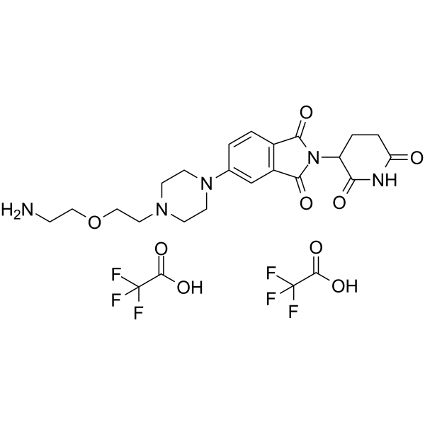 Thalidomide-Piperazine-PEG1-NH2 diTFA图片