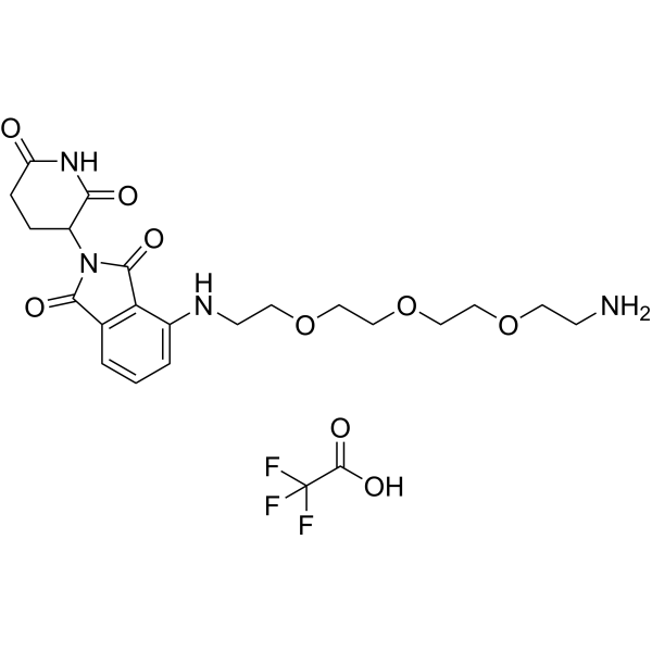 Pomalidomide-PEG3-C2-NH2 TFA图片