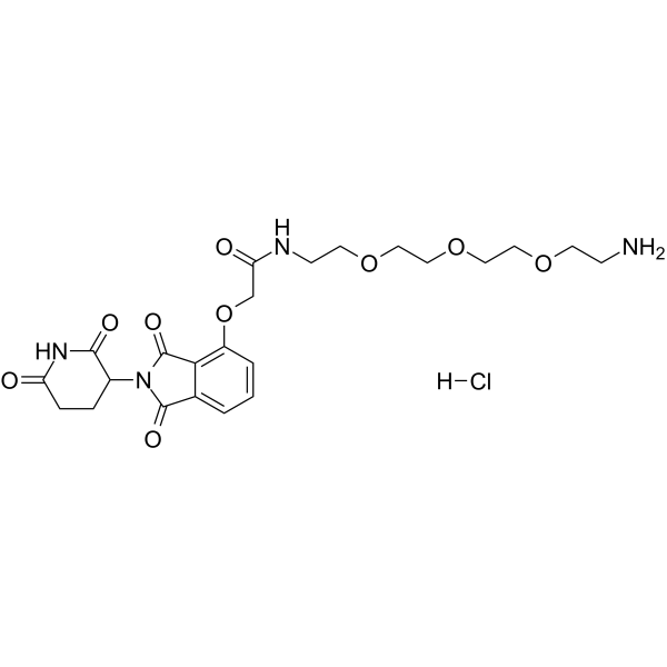 Thalidomide-O-amido-PEG3-C2-NH2 hydrochloride图片