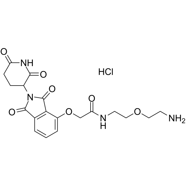Thalidomide-O-amido-PEG-C2-NH2 hydrochlorideͼƬ