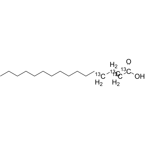 Palmitic acid-1,2,3,4-13C4ͼƬ