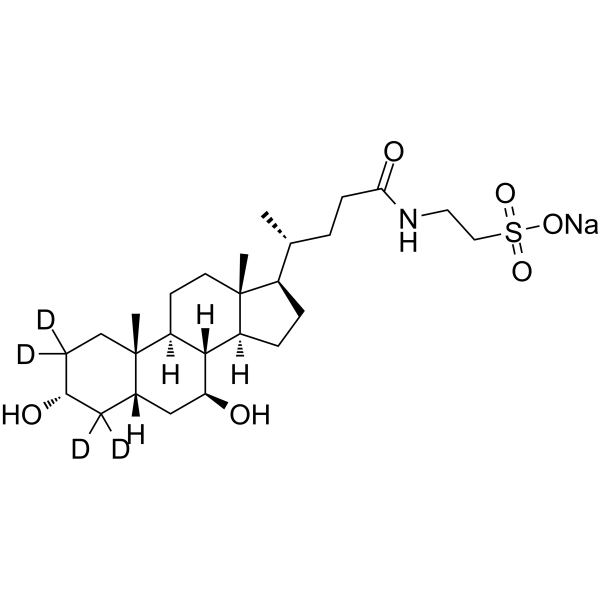 Tauroursodeoxycholate-d4 sodium图片