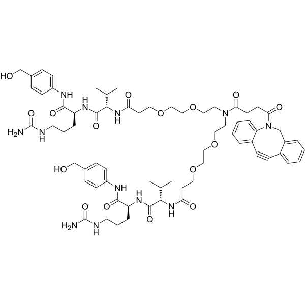 DBCO-(PEG2-Val-Cit-PAB)2图片