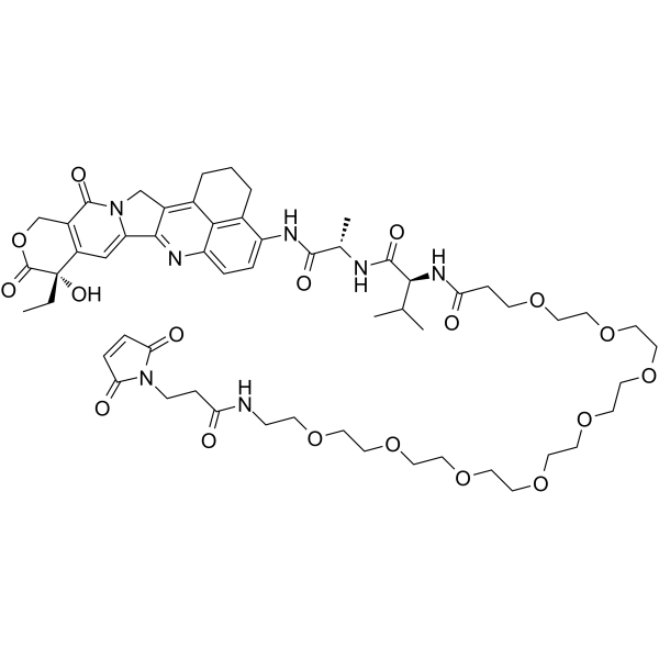 Mal-PEG8-amide-Val-Ala-(4-NH2)-ExatecanͼƬ