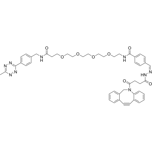 Methyltetrazine-PEG4-hydrazone-DBCO图片