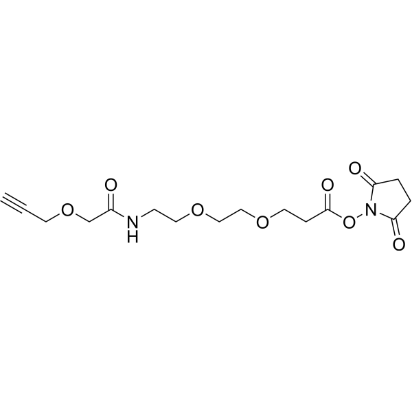 Propargyl-O-C1-amido-PEG2-C2-NHS ester图片