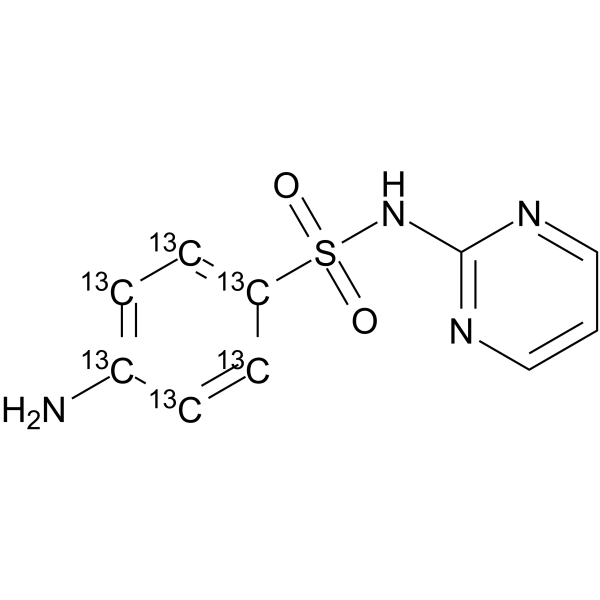 Sulfadiazine-13C6图片