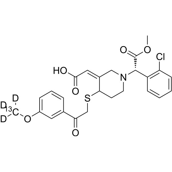 cis-Clopidogrel-MP derivative-13C,d3图片