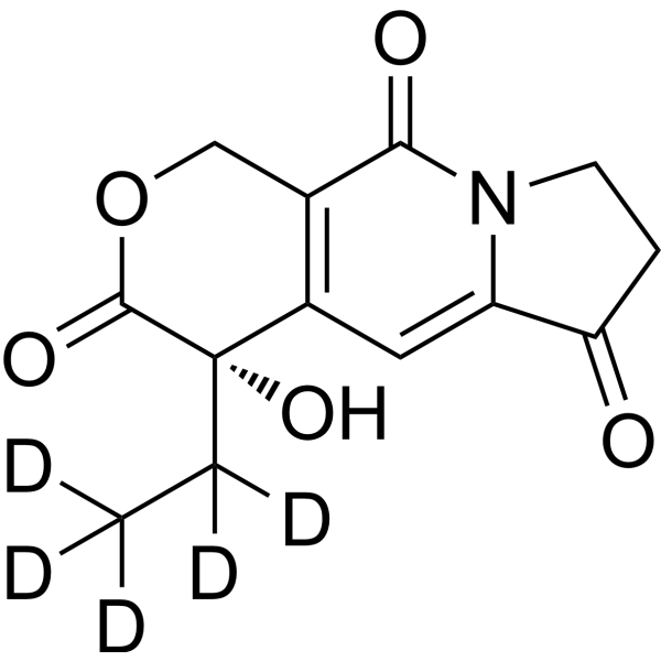 (S)-4-Ethyl-4-hydroxy-7,8-dihydro-1H-pyrano[3,4-f]indolizine-3,6,10(4H)-trione-d5ͼƬ