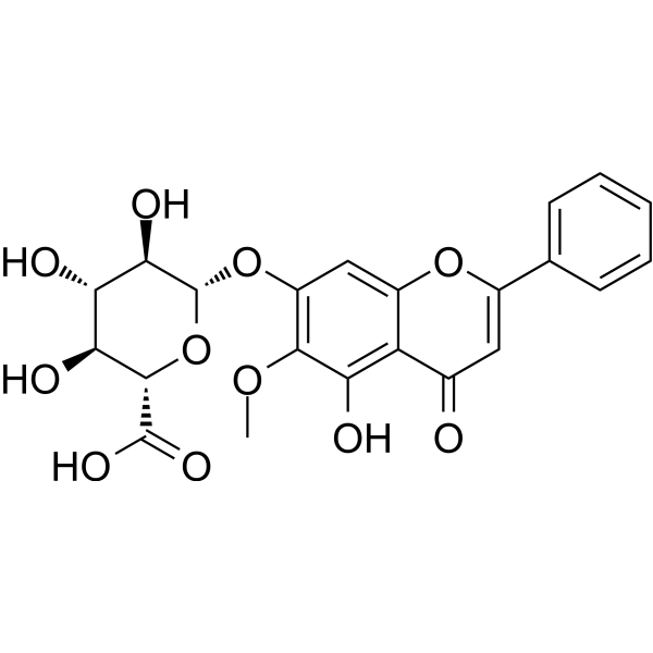 Oroxylin A-7-O-glucuronide图片