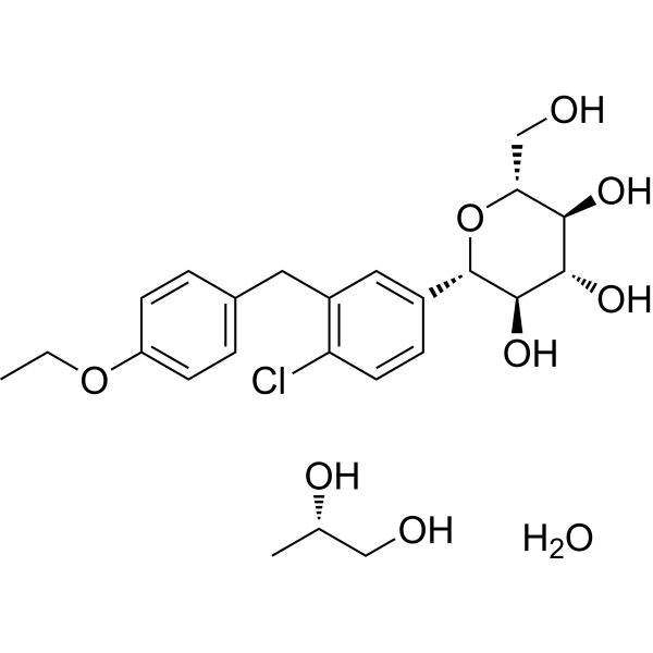 Dapagliflozin((2S)-1,2-propanediol,hydrate)ͼƬ