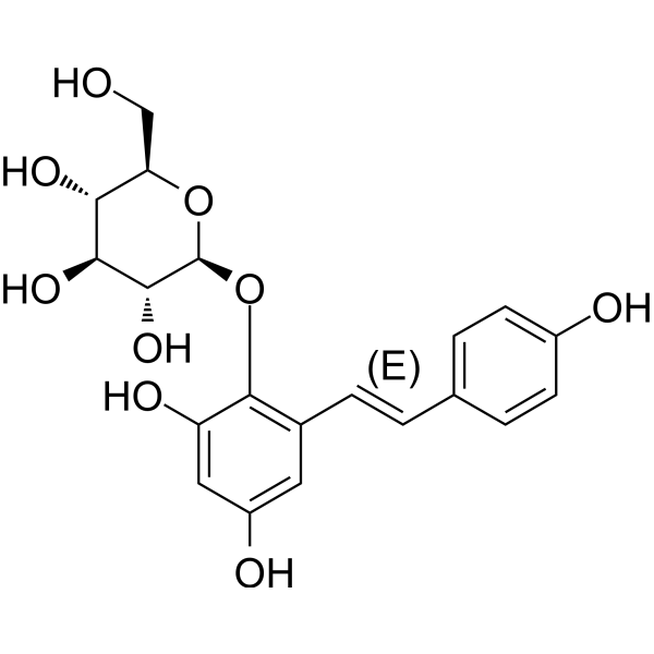 2,3,5,4'-Tetrahydroxystilbene 2-O-β-D-glucoside图片