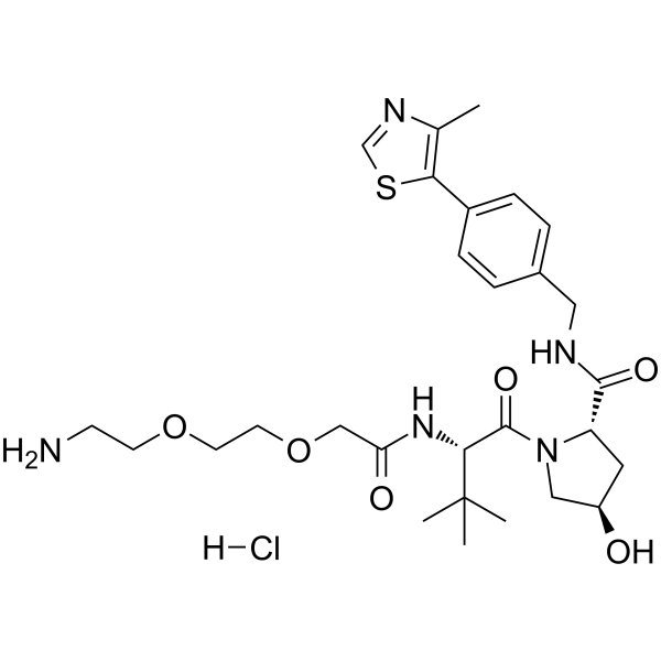 (S,R,S)-AHPC-PEG2-NH2 hydrochloride图片