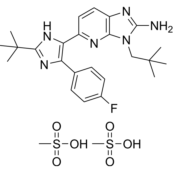 Ralimetinib dimesylate图片