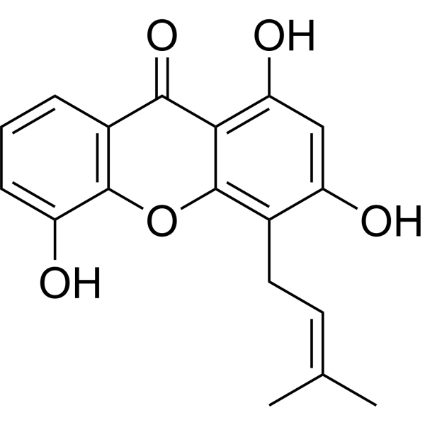 1,3,5-Trihydroxy-4-prenylxanthoneͼƬ