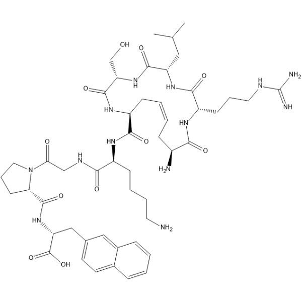 NH2-c[X-R-L-S-X]-K-G-P-(D-2Nal)ͼƬ