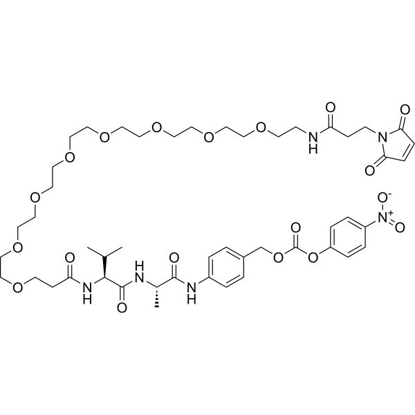 Mal-amide-PEG8-Val-Ala-PAB-PNPͼƬ